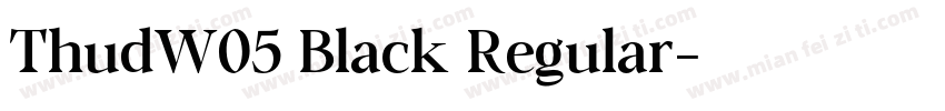ThudW05 Black Regular字体转换